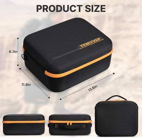 Case for Starlink Mini, Waterproof Shockproof Hard Shell Travel Bag with Dual Carry Options, Lightweight Protective Carrying Case for Starlink Mini Dish and Accessories in Saudi Arabia