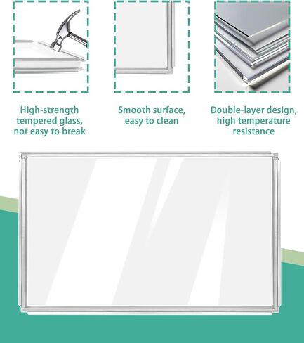 WB56X22160 Range Oven Inner Door Glass, Window Pack, Double-Layer Glass | Oven Glass Door Window, Door Glass, Range, Electric Oven, Wall Oven, WB55T10154, WB56T10152, WB56X26391, 3379163, AP5808937 in Saudi Arabia