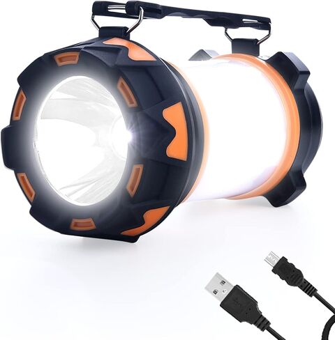 Portable LED Rechargeable Camping Lantern, AYL Lightweight USB Rechargeable Lamp LED Flashlight Survival Gear for Home Emergency Light Outdoor Lanterns for Power Outages Hurricane Lamp 3-Pack in Saudi Arabia
