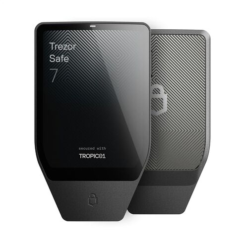 Trezor Safe 7 Hardware Wallet with Keep Metal Seed Backup Bundle – Touchscreen Crypto Security, Secure Element Protection & Cold Storage Recovery Kit (Charcoal Black) in Saudi Arabia