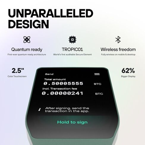 Trezor Safe 7 Hardware Wallet with Keep Metal Seed Backup Bundle – Touchscreen Crypto Security, Secure Element Protection & Cold Storage Recovery Kit (Charcoal Black) in Saudi Arabia