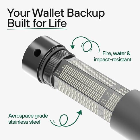 Trezor Safe 7 Hardware Wallet with Keep Metal Seed Backup Bundle – Touchscreen Crypto Security, Secure Element Protection & Cold Storage Recovery Kit (Charcoal Black) in Saudi Arabia