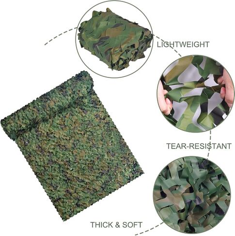 WINWAY Camo Netting Camouflage Net Bulk Roll Sunshade Mesh Net for Hunting Shooting Military Theme Party Decoration in Saudi Arabia