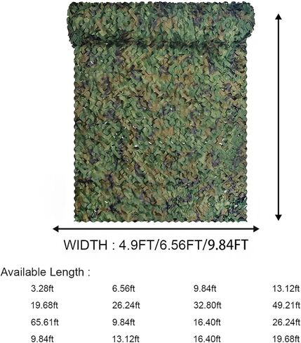 WINWAY Camo Netting Camouflage Net Bulk Roll Sunshade Mesh Net for Hunting Shooting Military Theme Party Decoration in Saudi Arabia