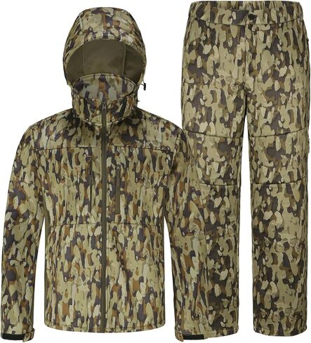 UIIHUNT Hunting Clothes for Men with Fleece Lining: Safety Strap Compatible Water Resistant Silent Hunting Jacket and Pants in Saudi Arabia