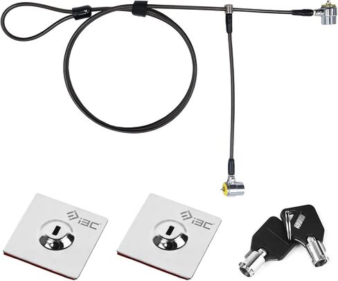 Laptop Lock, Combination Security Lock Cable with Keys and Anchor Plate, Anti Theft Lock for Business Electronics, Monitors, Tablets, Smart Phones (2 Laptop Locks Head) in Saudi Arabia