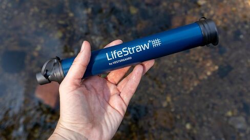 LifeStraw Personal Water Filter for Hiking,Travel and Emergency, Navy, 4 PK | Water Filter for Hiking, Camping, Travel, and Emergency Preparedness, Removes Bacteria & Parasites in Saudi Arabia