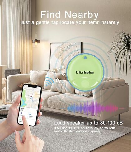 Ultrbeka Air Tracker Tag 4 Pack Bluetooth Item Finder for iPhone – MFi Certified Smart Tracker Compatible with Apple Find My, IP67 Waterproof Key Finder for Keys, Wallet, Luggage, Bike, Backpack in Kuwait