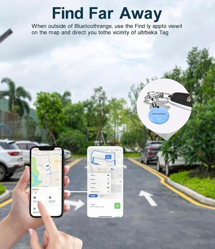 Ultrbeka Air Tracker Tag 4 Pack Bluetooth Item Finder for iPhone – MFi Certified Smart Tracker Compatible with Apple Find My, IP67 Waterproof Key Finder for Keys, Wallet, Luggage, Bike, Backpack in Kuwait