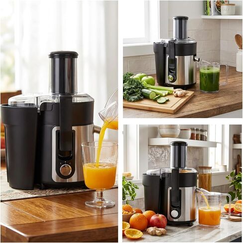 Juicer Machines,600W Portable Electric Fruit Juicer | Easy-Clean Juice Extractor with 3" Wide-Mouth Feed Chute, Dual-Speed Juicer Machine for Vegetable & Fruit & For Home Kitchen in Saudi Arabia