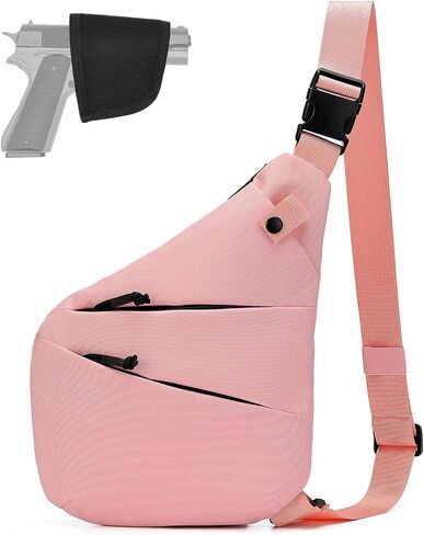 Concealed Carry Sling Bag for Men Women,Gun Bags for Handguns,Crossbody Bags,CCW Fast Access EDC Carry,Included Holster in Saudi Arabia