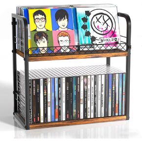 Alyoen 3-Tier CD Holder, CD Storage Rack, CD Organizer with Display Top Shelf, CD Case Holder for Home Office, Holds Up to 102 CDs Standard, DVD Storage Rack Ideal for Music Enthusiasts in Saudi Arabia