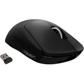 Logitech G PRO X Superlight Wireless Gaming Mouse - Black | Ultra-Lightweight, 25600 DPI, 5 programmable buttons, long battery life, PC and Mac compatible in Kuwait