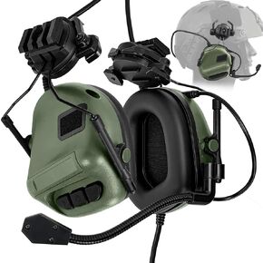 Tactical Headset Unlimited Power Intercom with Microphone Waterproof Headphones Earmuff for Hunting Airsoft in Saudi Arabia