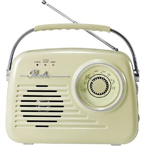 Portable Bluetooth AM FM Radio, Retro Radios Battery Powered Radio Plug-in Wall Radio Vintage Radio for Home/Outdoor/Kitchen in Saudi Arabia