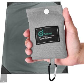 Odoland Sandproof Beach Blanket, Waterproof Portable Mat with Carry Pouch | 43.3“x27.5" Quick Drying & Foldable Lightweight Sand Free Beach Mat Tarp for Hiking, Camping, Travel, Pink in Saudi Arabia