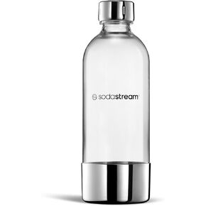 sodastream 1L Bottle for Sparkling Water and Soda Machine | Dishwasher Safe | Stainless Steel Finish in Kuwait