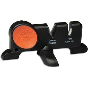 Outdoor Edge Edge-X, Pocket Sized 2-Stage Carbide/Ceramic Abrasive Knife Sharpener with Folding X-Base that Improves Stability for all Outdoor and Kitchen Knives in Saudi Arabia