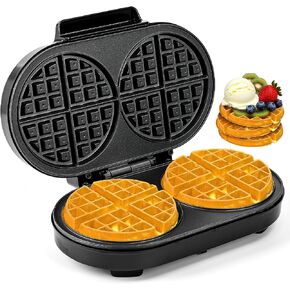 Mini Waffles Maker 5 Inches, Make Waffle in Minutes, Non-stick Plate | Portable Small Waffle Irons Waffle Machine, Easy to Clean in Saudi Arabia