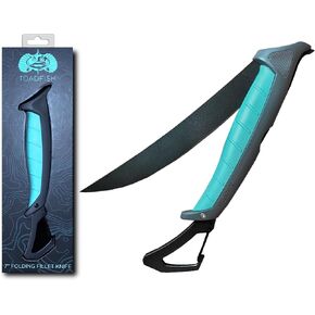 Toadfish Stowaway Folding Filet Knife with Built in Carabiner -7inch in Saudi Arabia