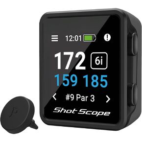 Shot Scope H4 GPS Handheld with Shot Tracking - F/M/B Green and Hazard Distances - 36,000+ pre-Loaded Courses - 100+ Statistics Including Strokes Gained - No subscriptions in Saudi Arabia