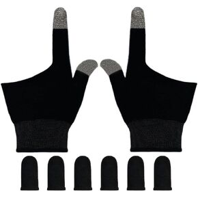 Gaming Gloves for Sweaty Hands, Ultra-Thin Breathable Touchscreen Game Gloves with Thumb Finger Sleeves for iPad Tablet/Mobile Phone in Saudi Arabia