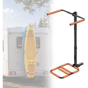 300 LBS RV Kayak Rack, Vertical 2" Hitch Mount for 2 Kayaks or SUPs Up to 12 FT | Thick Alloy Steel Rust-Proof Foldable Carrier with Reinforced Anti-Bend Base for Truck, SUV in Saudi Arabia