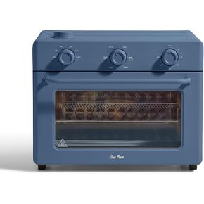 Our Place Large Wonder Oven, 6-in-1 Air Fryer & Toaster Oven, 3-Rack, 32 Qt | Non-toxic air fryer toaster oven combo; basket, wire rack, bake pan, crumb tray; toast, roast, bake, broil, reheat, steam in Saudi Arabia