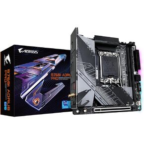 GIGABYTE B760I AORUS PRO (LGA 1700/ B760/ Mini-ITX/ DDR5/ Dual M.2/ PCIe 4.0/ USB 3.2 Gen2X2 Type-C/WiFi 6E/ Intel 2.5GbE LAN/Q-Flash Plus/Motherboard) in Kuwait