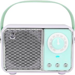 Dosmix Retro Bluetooth Speaker,Vintage Decor,Small Gift for Women Men Green | Portable mini wireless radio old fashion style for kitchen desk bedroom office travel accessories gifts for women teen girls in Kuwait