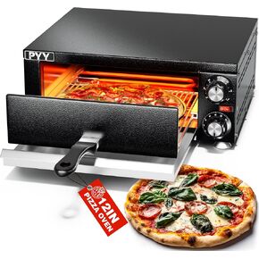 PYY Electric Pizza Oven Indoor Countertop Pizza Oven Commercial Pizza Maker Machine for Home with Timer Stainless Steel Pizza Cooker in Kuwait