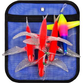 Fly Fish Saltwater Trolling Fishing Lures - Daisy Chain Teaser Lures - Flying Fish Teaser Big Game Saltwater Offshore Tuna Mahi Wahoo Fully Rigged Teasers Trolling Lure in Kuwait