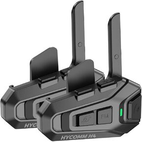 H4 Motorcycle Bluetooth Headset, 4-Rider Helmet Intercom | Dual-Chip Audio Multitasking, 1.2 Mile Range, 35H Battery, 3-Layer Noise Cancellation, IP67 Waterproof, 2 Pack in Saudi Arabia