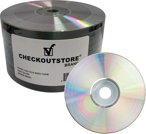 Mediaxpo 100 Grade A 52x CD-R 80min 700MB Shiny Silver (Shrink Wrap) in Saudi Arabia