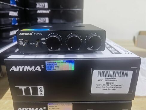 AIYIMA T1 PRO Vacuum Tube Preamplifier Bluetooth 5.1 with Treble Bass | 12V Trigger/RCA Out | Swappable Op-Amp & Tubes | Home Audio Pre-amp for 2.0/2.1 A07 MAX Stereo Amplifiers & Bookshelf Speaker in Saudi Arabia