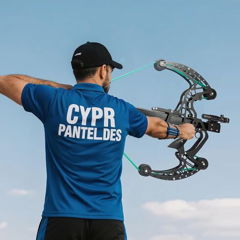 Compound Slingshot that Shoots Steel Balls, Both Handed Ball Bearing Compound Bow Set for Adults, Professional Slingshot with Continuous Shooting for Outdoor (Green) in Saudi Arabia
