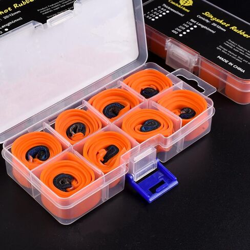 Catch&Hunt Slingshot Rubber Bands,Strong Professional Shooting Latex Flat Rubber Bands with Box in Saudi Arabia