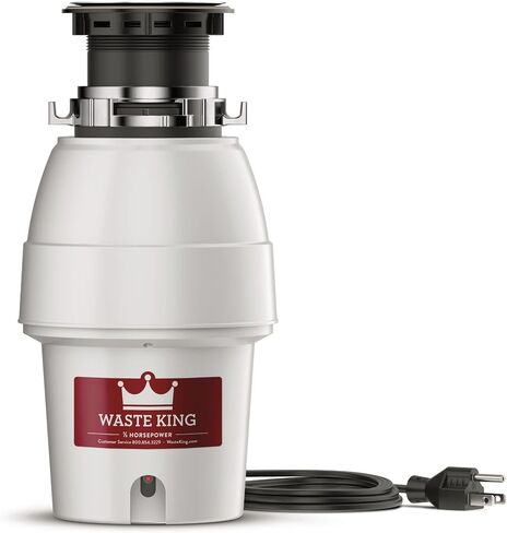 Waste King Legend Series Continuous Feed Garbage Disposal for Kitchen Sink with Power Cord, L-2600 in Kuwait