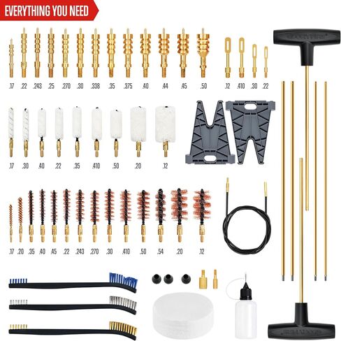 GLORYFIRE Elite Gun Cleaning Kit Universal Gun Cleaner for Shotgun, Pistol with Plastic Gun Holder, Reinforced and Lengthened Rods and Steel Wire, Gifts for Men, Dad, Husband in Saudi Arabia