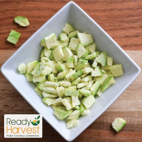 Ready Harvest Freeze Dried Food - Zucchini | Emergency Vegetables | Canned Alternative | #10 Can | 25-Year Shelf Life | Cans Filled to the Top in Saudi Arabia