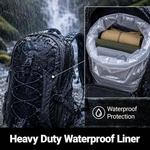 Waterproof Backpack Liner fit 40–70L Packs 6 Pack for Outdoor Hiking&Travel | 5.5 Mil Double Layer 20"x36" Clear Plastic Bags, Heavy-Duty Poly Liners for Camping,Moving,Laundry,Home Storage or Organizing in Saudi Arabia