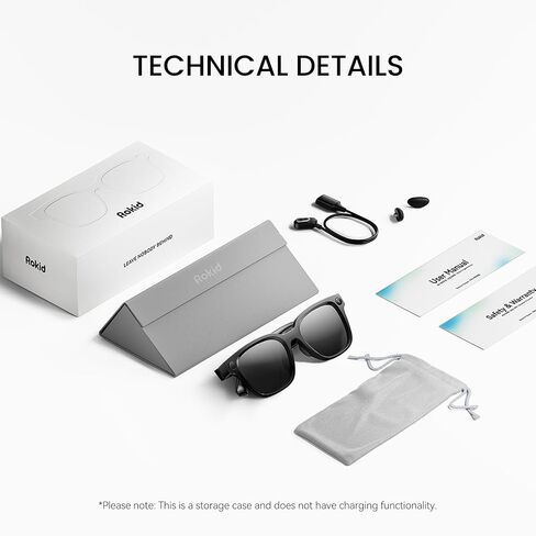 Rokid Ai Glasses Style (Non-Display), 2026 Smart Audio Sun Glasses | ChatGPT & Gemini, Real-Time Translation, 12MP Camera, Voice-Controlled Assistant, Hands-Free Calls, Productivity for Travel in Saudi Arabia
