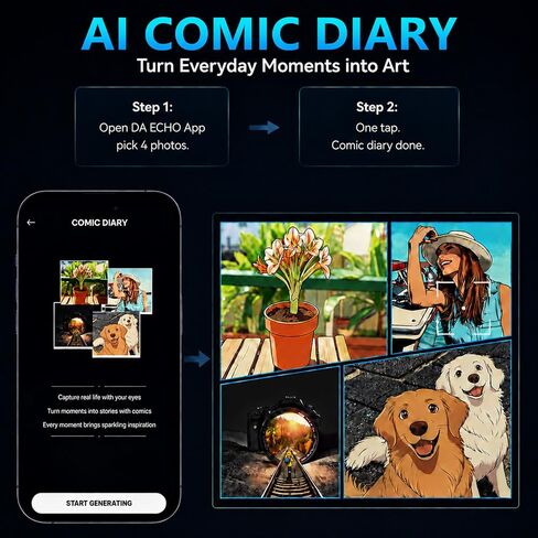 نظارات KAIGERR AI الذكية، كاميرا بدقة 13 ميجابكسل، بطارية 20 ساعة، ترجمات ChatGPT | تسجيل POV ثابت، صوت بلوتوث، إلغاء الضوضاء ENC، خفيف الوزن 42 جرام، نقل واي فاي للسفر والخارج in Kuwait