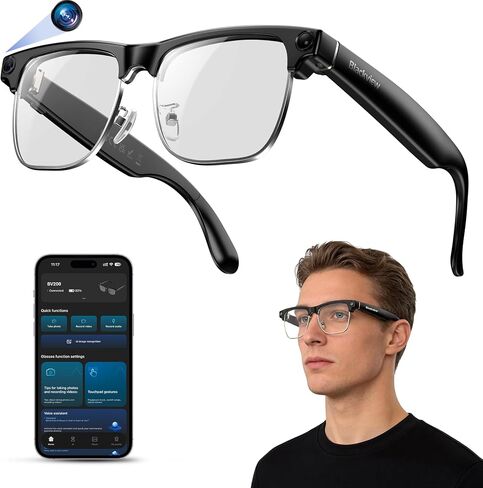 Blackview Smart Glasses, Polarized Bluetooth Sunglasses with Speaker, Voice Control, UV Protection, Anti Blue Light Lens in Saudi Arabia