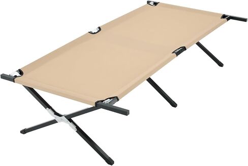 NEWBULIG Camping Cots for Adults, Foldable Bed, Sleeping Cot | Compact Fold, Army Style, 400D Oxford Cloth, Sleeping Cot, RV Travel, Stable Metal Frame Folding Cot in Saudi Arabia