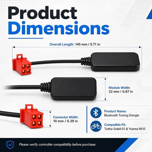 Fardriver Bluetooth Adapter for E-Bike Controller Programming | Programmable network module fits select Tutti, Tuttio, Tutto Soleil 01 and Yozma IN10 electric vehicle controllers. in Saudi Arabia