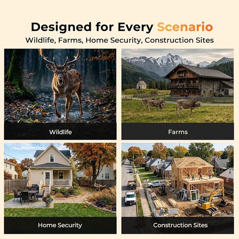 4G LTE Trail Camera, 360° View Cellular Hunting Camera with Live Streaming | 2.5K Game Camera Solar Powered, Night Vision, Motion Activated, Two-Way Audio Wildlife Cam, 2 Pack in Saudi Arabia