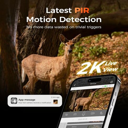 TKENPRO 4G LTE Cellular Trail Cameras, 360° View Live Streaming Solar Cam | Game Camera Built-in SIM Card, PIR Motion Activated, 2K Night Vision, No WiFi Needed IP65 Security Camera Camo Print-2 Pack in Saudi Arabia