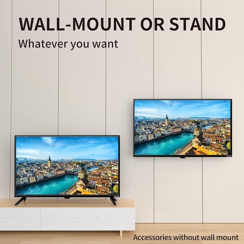 ATYME 32-inch Class 60Hz 720p HD LED TV Flat Screen 1*USB 3* HDMI 1*VGA ARC Dual Channel 8W Speakers Monitor Television Non-Smart Television 320GM5HD in Kuwait