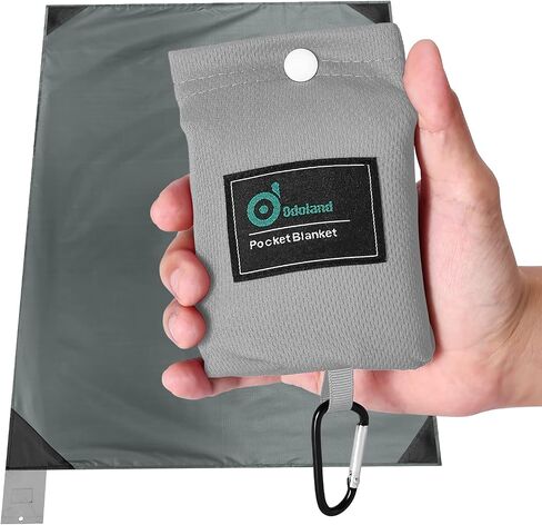 Odoland Sandproof Beach Blanket, Waterproof Portable Mat with Carry Pouch | 43.3“x27.5" Quick Drying & Foldable Lightweight Sand Free Beach Mat Tarp for Hiking, Camping, Travel, Pink in Saudi Arabia